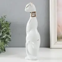 Фигурка керамика &laquo;Кошка египетская, белая&raquo; 21&times;5.5&times;6 см