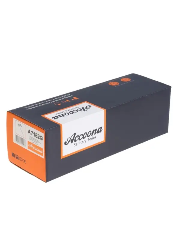 Смеситель для ванны Accoona A7182G, двухрычажный, белый/хром