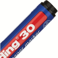 Маркер перманентный пигментный EDDING E-30/001 черн 1,5-3мм круг.наконечник