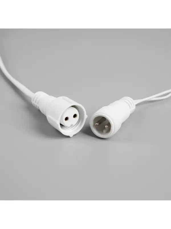 Гирлянда «Бахрома» 25 × 0.7 м, IP44, УМС, белая нить, 450 LED, свечение белое, мерцание, 220 В