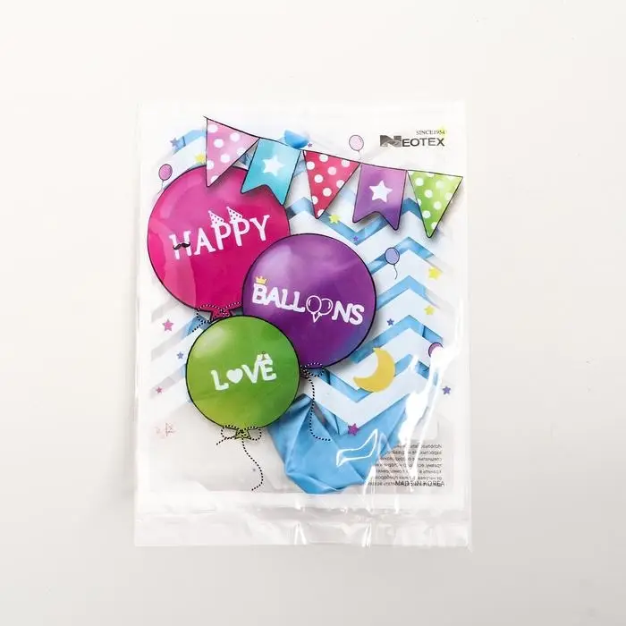 Воздушный шар латексный 12 Воздушный шар латексный 12", стандарт, набор 5 шт., цвет голубой