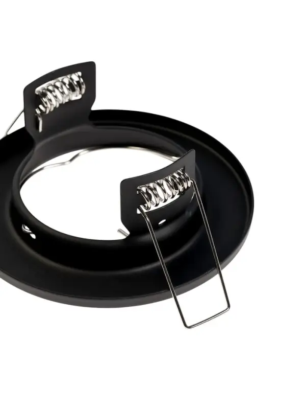 Светильник встраиваемый под лампу MR-16, круглый, металлический, чёрный