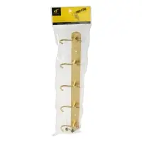 Вешалка CAPPIO CVP004, металлическая, пятирожковая, цвет золотой