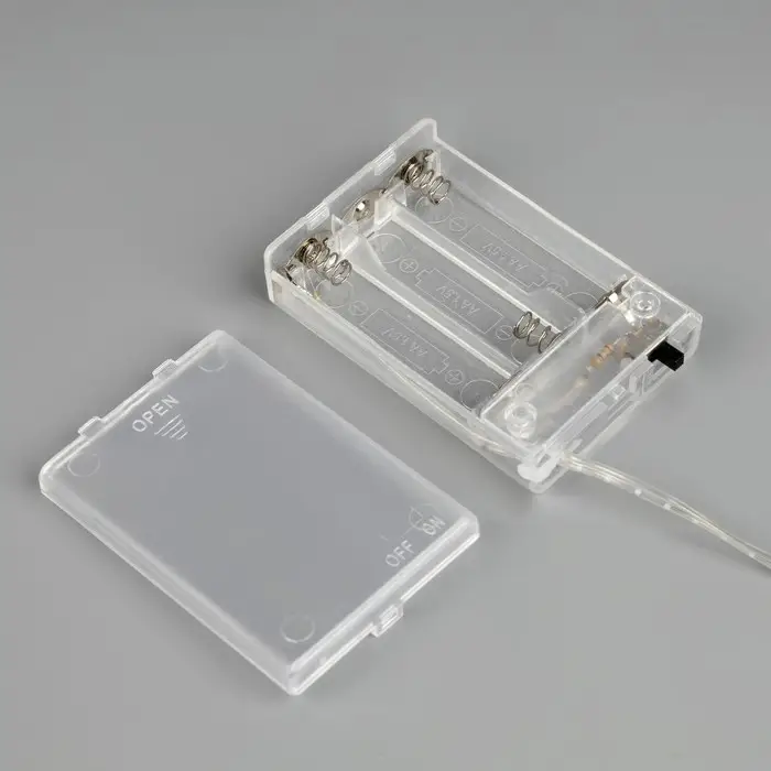 Гирлянда «Мишура» 2 м роса с насадками «Шарики», IP20, серебристая нить, 100 LED, батарейки ААх3 (нет в комплекте), свечение белое