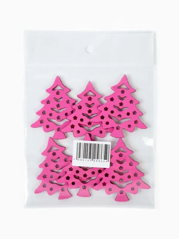 Декор Декор "Красные елочки", набор 6 шт.