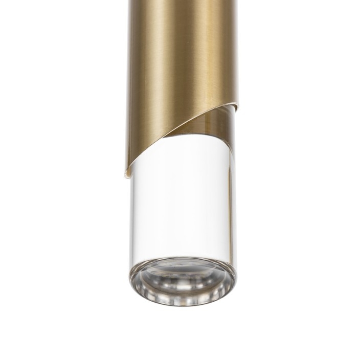 Светильник BayerLux Подвес BayerLuxной Светильник BayerLux Подвес BayerLuxной "Комус" 3хLED 18Вт 4000К золото 50х5х30-180см