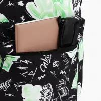 Рюкзак школьный, 1 отделение, 3 кармана, 30&times;13&times;42 см, зелёный