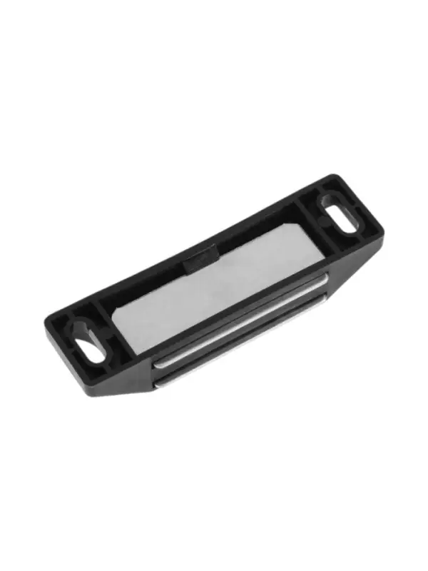 Магнит мебельный M002BR, 60&times;13 мм, средний, черный, 4 шт.