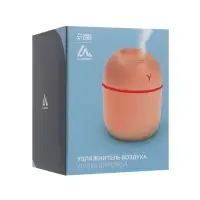Увлажнитель воздуха Luazon HM-20, ультразвуковой, 220 мл, настольный, подсветка, розовый