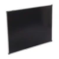 Доска магнитно-маркерная Calligrata, 90&times;120 см, черная, с полочкой, в алюминиевой рамке