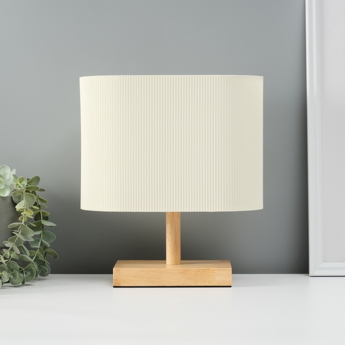 Светильник настольный Светильник настольный "Консул" 1х40Вт Е27 коричневый/бежевый 25х13х29см