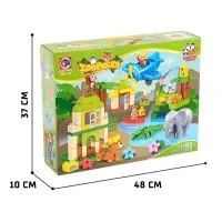Конструктор KIDS HOME TOYS &laquo;Зоопарк&raquo;, 98 деталей