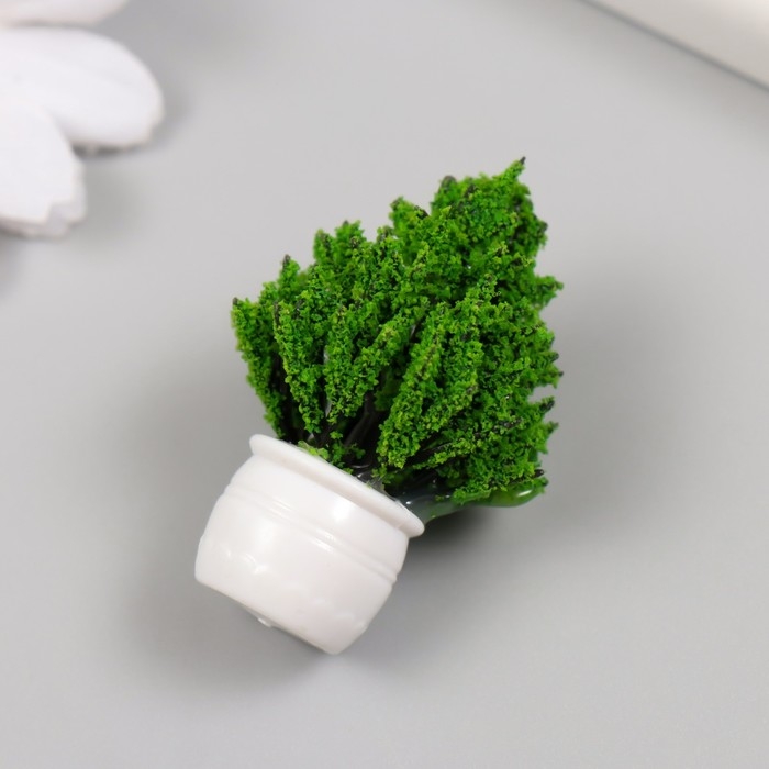 Искусственное растение для творчества пластик Искусственное растение для творчества пластик "Деревце в горшке" 3х3х5 см