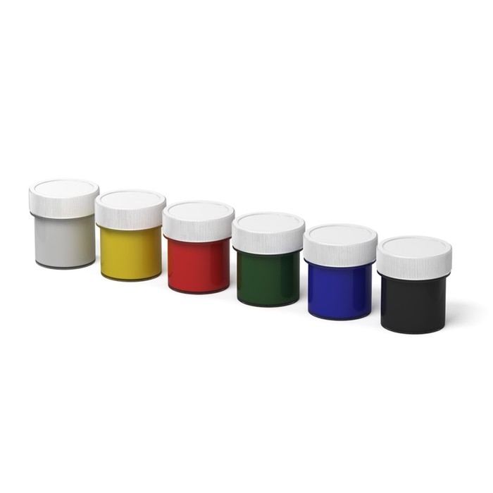 Гуашь 6 цветов х 17 мл, ErichKrause Basic light pack, в поддоне Гуашь 6 цветов х 17 мл, ErichKrause Basic light pack, в поддоне