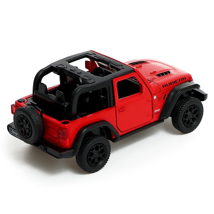 Машина металлическая JEEP WRANGLER, 1:32, инерция, цвет матовый красный Машина металлическая JEEP WRANGLER, 1:32, инерция, цвет матовый красный