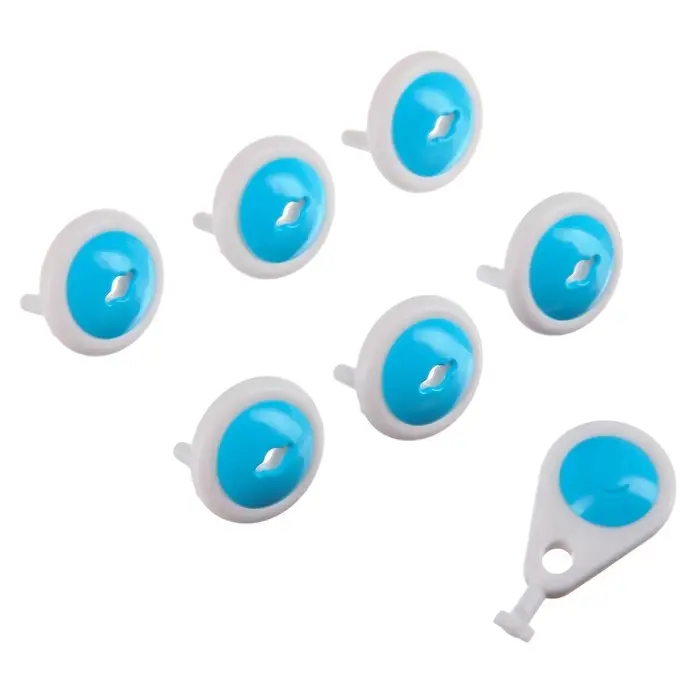 Заглушка для розетки Крошка Я, с ключом, набор 6 шт., белый