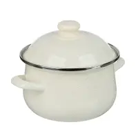 Кастрюля эмалированная VETTA Айвори, 18см, 2л, индукция