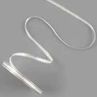 Лента атласная, с золотым люрексом, 6 мм, 23&plusmn;1 м, белая №001