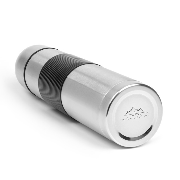 Термос, серия: Гильза, Термос, серия: Гильза, "Мастер К", 1 л, с кружкой, сохраняет тепло 24 ч