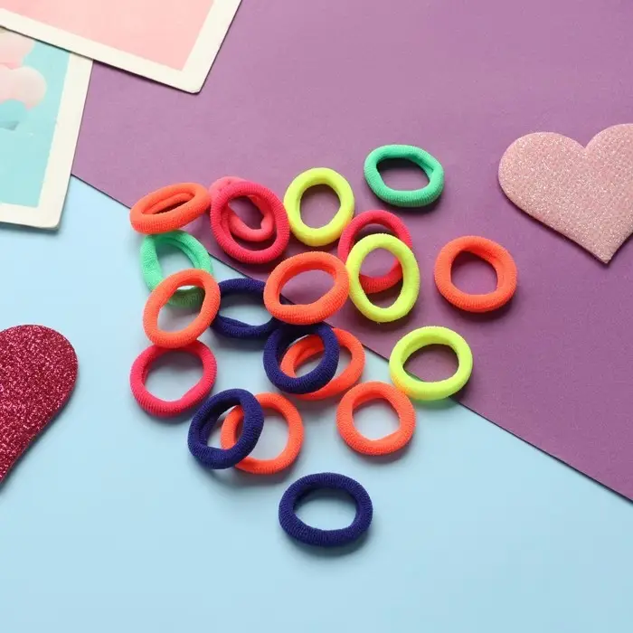 Резинка для волос  Резинка для волос "Карусель" (набор 30 шт±2) колор ассорти, 2 см