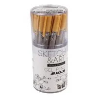 Ручка гелевая SKETCH&ART UniWrite.GOLD, 0,8 мм, золотой