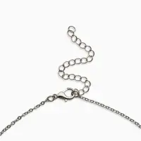 Кулон на цепочке "Черешня", цвет бордово-зелёный в серебре 40+удл