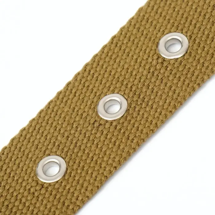 Брезентовый ошейник, 72&times;3.5 см, безразмерный, однослойный, цвет песочный