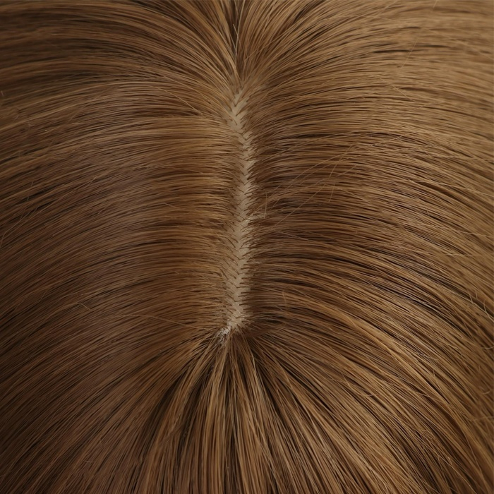 Парик искусственный, с чёлкой, имитация кожи, 30 см, цвет русый Парик искусственный, с чёлкой, имитация кожи, 30 см, цвет русый