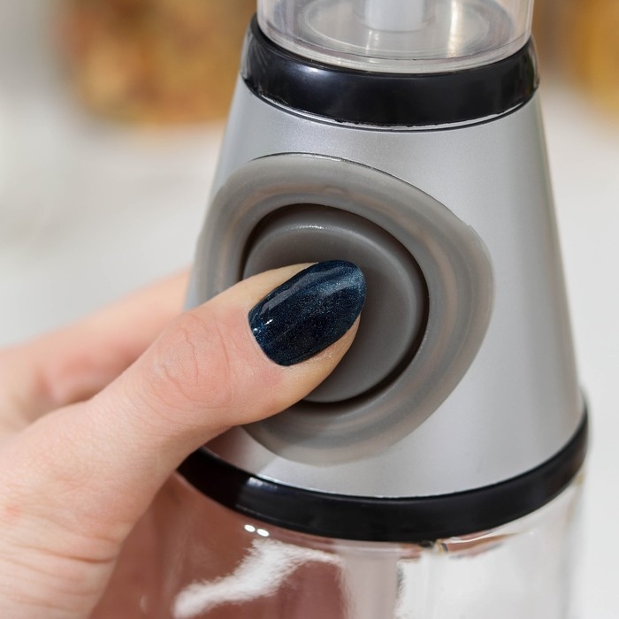 Ёмкость для масла и уксуса с дозатором Magistro, 500 мл, цвет чёрный Ёмкость для масла и уксуса с дозатором Magistro, 500 мл, цвет чёрный