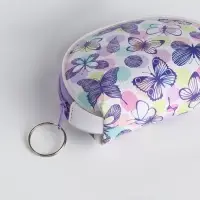 Кошелёк монетница &laquo;Цветы и бабочки&raquo; Выбражулька, на молнии, МИКС