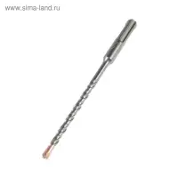 Бур по бетону ТУНДРА, крестовый наконечник, двойная спираль, SDS-plus, 6&times;160 мм