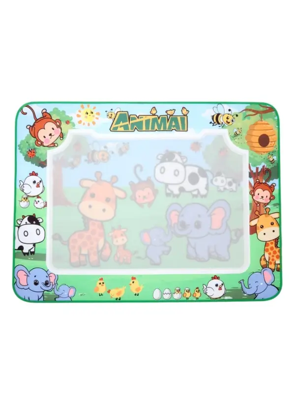 Коврик для рисования водой "Зверята" 2 маркера