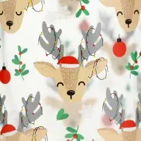 Кружка новогодняя стеклянная &laquo;Милые олени&raquo;, 300 мл