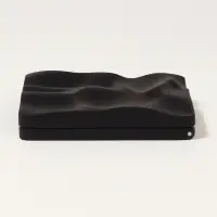 Зеркало складное &laquo;Волна&raquo;, 7&times;7 см, с увеличением х2, чёрное