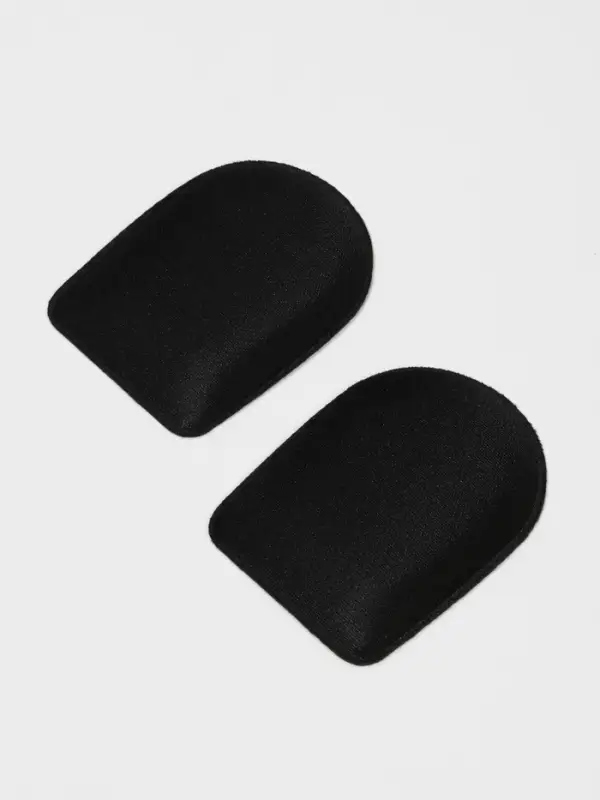 Подпяточники для обуви, клеевая основа, 8&times;6 см, пара, чёрные