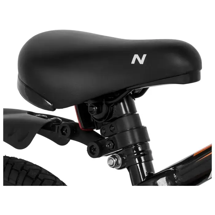 Велосипед детский Novatrack JUSTER, диаметр колёс 14", со съёмными колёсами, чёрный