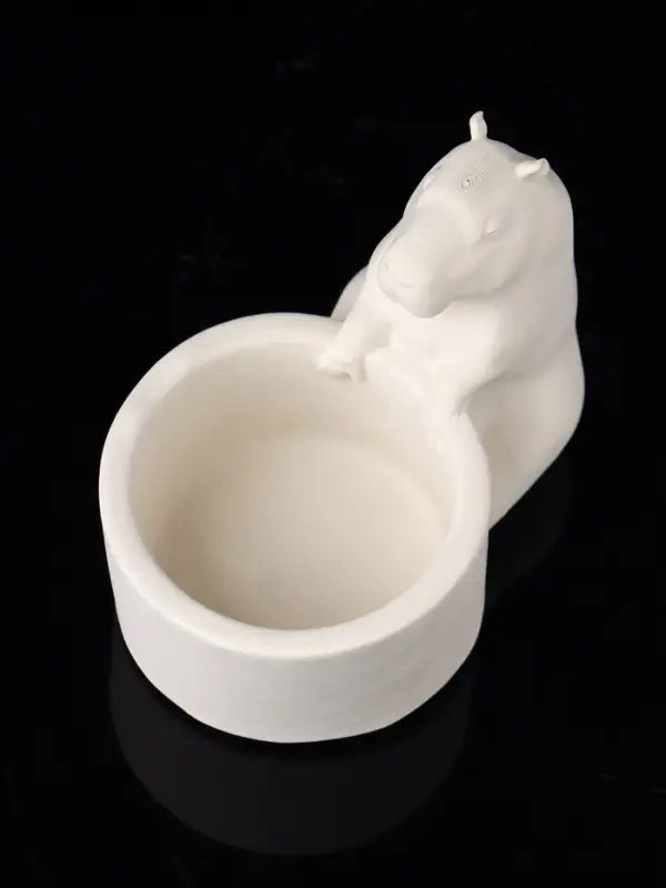 Подсвечник  Подсвечник "Капибара" 6х9 см, натуральный, гипс