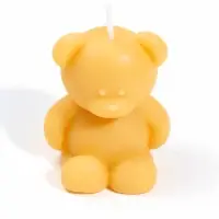 Свеча декоративная "Мишка" 5х4,3х6,5 см, 4 ч, карамельный