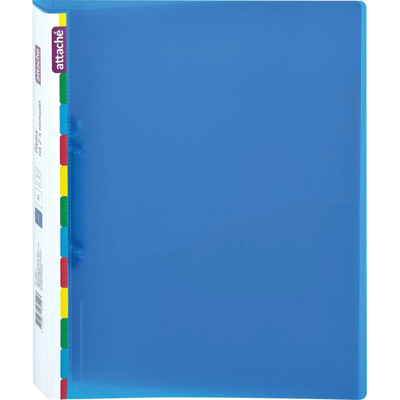 Папка на 2-х кольцах пласт Attache Diagonal синий