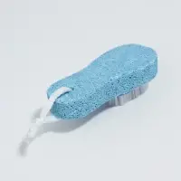 Пемза для педикюра с щёткой, с подвесом, 11 см, в коробке, МИКС