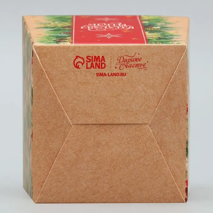 Бонбоньерка новогодняя «Мечты сбудутся», 7.5 х 8 х 7.5 см Бонбоньерка новогодняя «Мечты сбудутся», 7.5 х 8 х 7.5 см