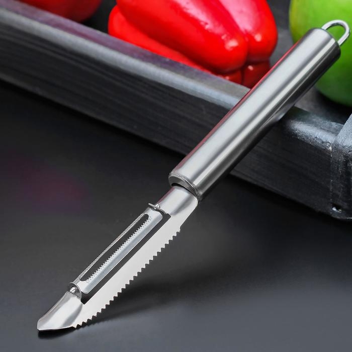 Овощечистка Доляна «Металлик», 21 см Овощечистка Доляна «Металлик», 21 см