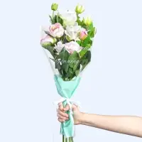 Пакет для цветов «Every day is a new beginning», мятный, 30 х 10 х 45 см Пакет для цветов «Every day is a new beginning», мятный, 30 х 10 х 45 см