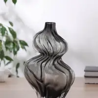 Ваза для цветов &laquo;Одри&raquo;, d=2.5 см, 26&times;12.5 см, стекло, чёрная