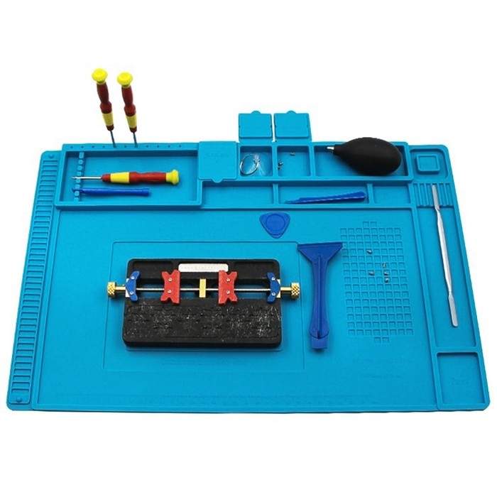 Термостойкий силиконовый коврик для ремонта часов, нескользящий, 45 х 30 см Термостойкий силиконовый коврик для ремонта часов, нескользящий, 45 х 30 см