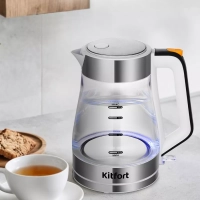 Чайник электрический стеклянный КТ-6626 - 1.7 л