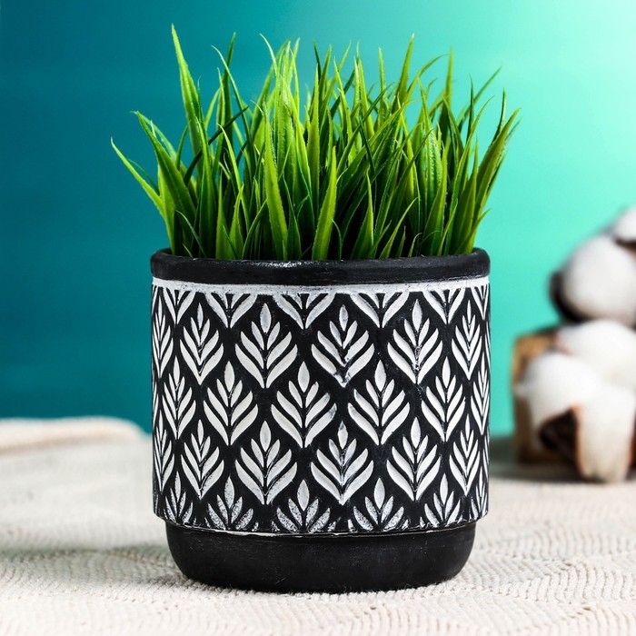 Кашпо  Кашпо "Узоры" МИКС, 8,5х8,5см