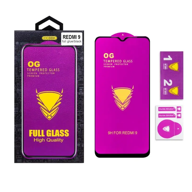 Защитное стекло Xiaomi Redmi 9 OG 3D черное Защитное стекло Xiaomi Redmi 9 OG 3D черное