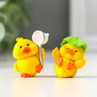 Сувенир полистоун "Цыплята и хобби" набор 4 шт 2,9х3,6 см Сувенир полистоун "Цыплята и хобби" набор 4 шт 2,9х3,6 см