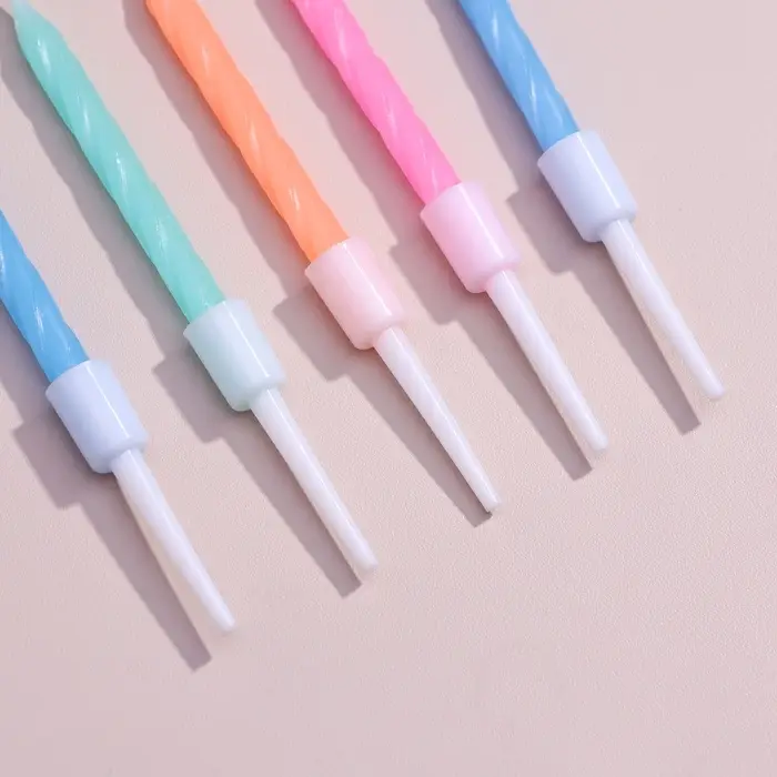 Свечи для торта «Неон», 7 см, 10 шт., разноцветные Свечи для торта «Неон», 7 см, 10 шт., разноцветные